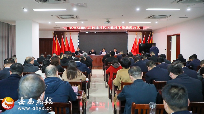 岳西县党建引领信用村（社区）建设工作联席会议召开